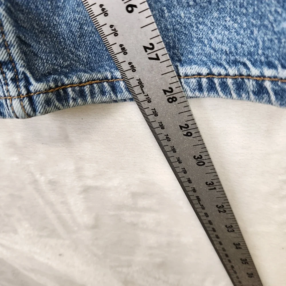 Levis‎ 505 Regular Fit Mens Blue Jeans Medium Wash 32x29 00505-2912 Distressed